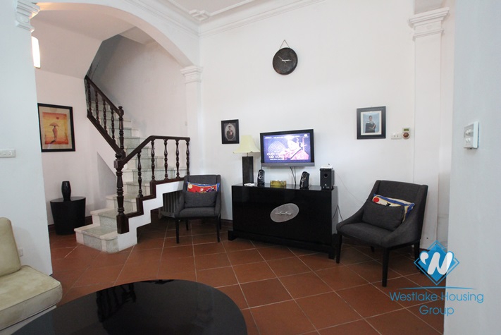 Cosy house with yard available for rent in To Ngoc Van street, Tay Ho, Hanoi- fully furnished.